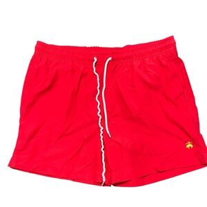 Brooks Brothers Men’s Red Swim Trunks Beach Pool Vacation Preppy red